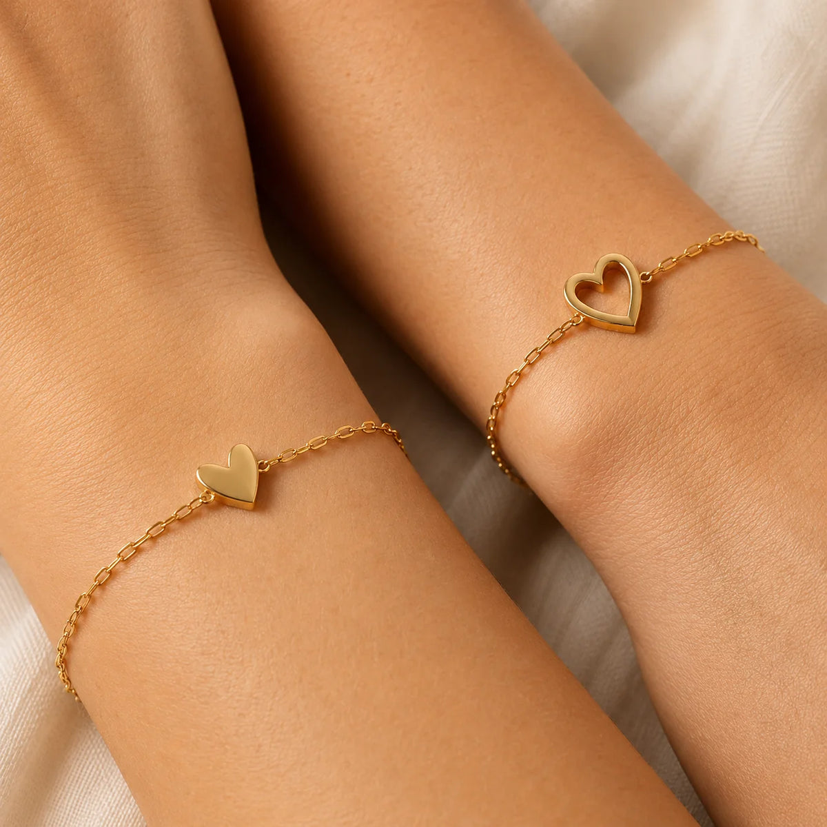 Linked Hearts Bracelets