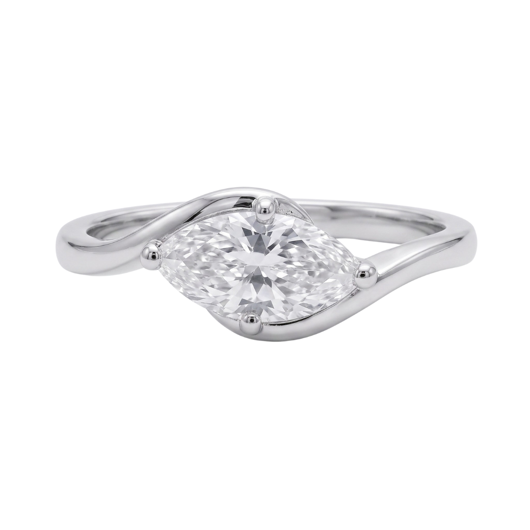 Moissanite Marquise Ring